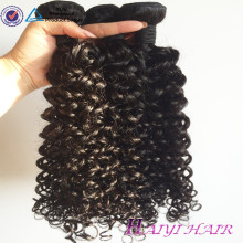 One Donor Natural Color Machine Double Weft Wholesale Curly Human Hair